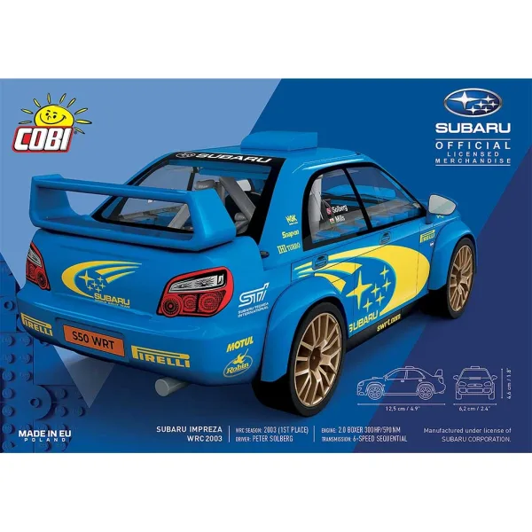 COBI: Subaru Impreza WRC 2003 set da costruzione di auto (24650) immagine 2