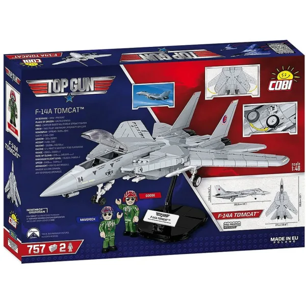 COBI: Top Gun F-14A Tomcat™ set da costruzione (5811A) immagine 8
