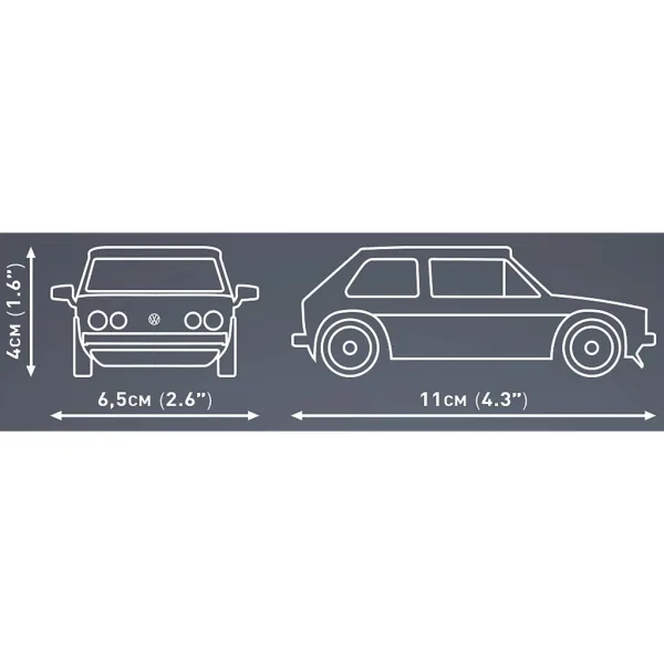 COBI: Volkswagen Golf GTI blu gioco di costruzione (24615) immagine 4