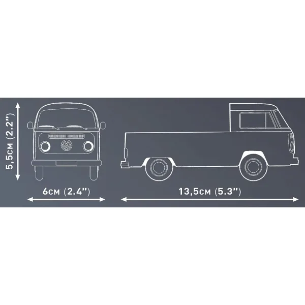 COBI: Volkswagen T2a camion con pianale set di costruzione (24618) immagine 4