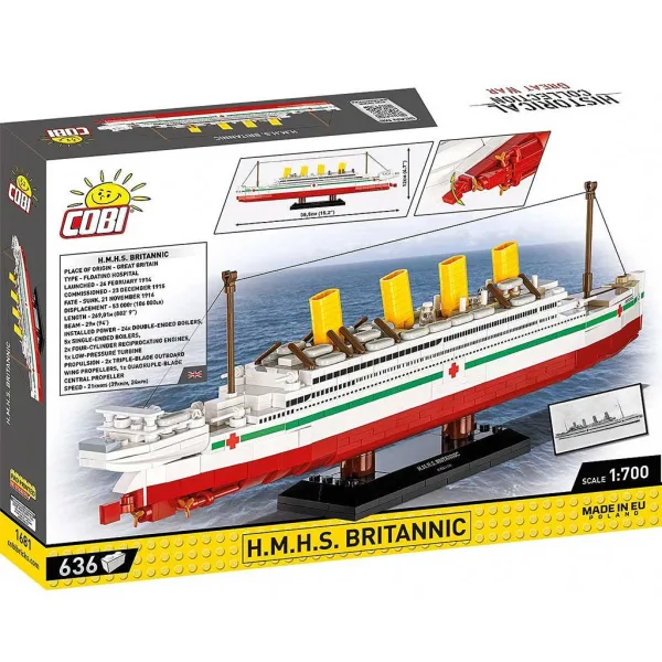 COBI: gioco di costruzione della nave H.M.H.S. Britannic (1681) immagine 2