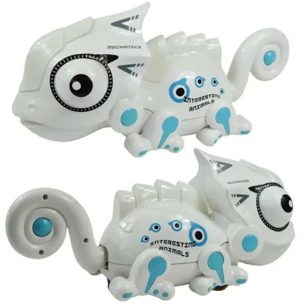 Camaleonte telecomandato RC con suoni e 5 effetti luminosi, 27MHz, 33cm immagine 2