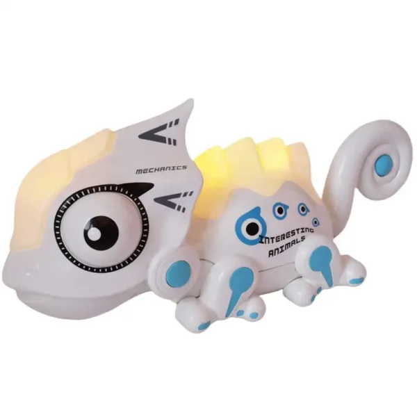 Camaleonte telecomandato RC con suoni e 5 effetti luminosi, 27MHz, 33cm immagine 3