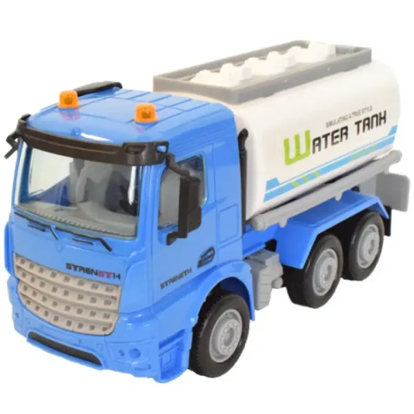 Camion cisterna bianco-blu 17 cm immagine 2