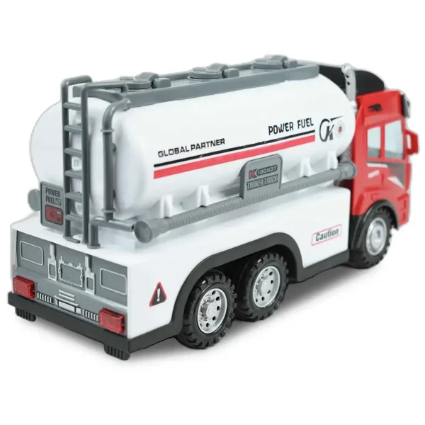 Camion cisterna per trasporto carburante telecomandato RC con effetti luminosi, scala 1/43, 27 MHz, 21 cm immagine 2