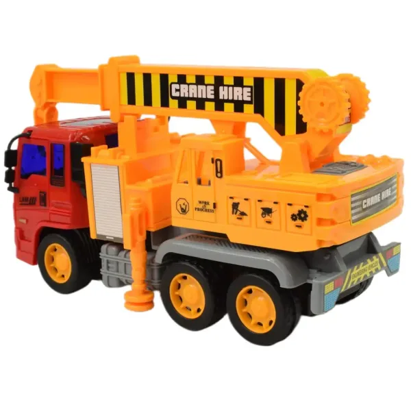 Camion da costruzione: Camion gru con meccanismo a volano 19cm immagine 6