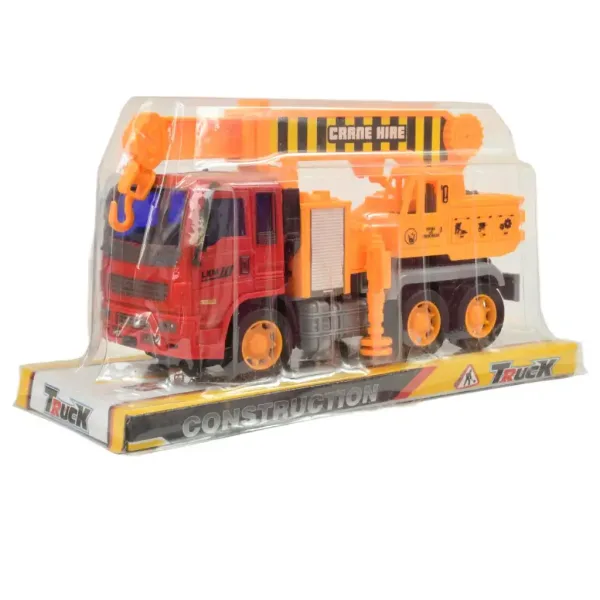 Camion da costruzione: Camion gru con meccanismo a volano 19cm immagine 8