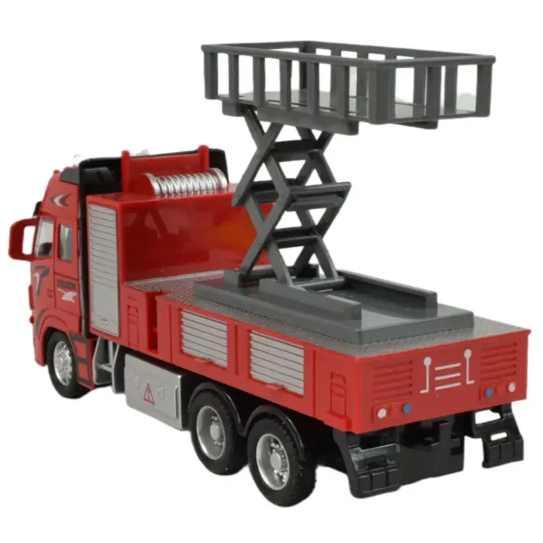 Camion dei pompieri: Autopompa con cestello elevatore a volano con luci e suoni 20cm immagine 3