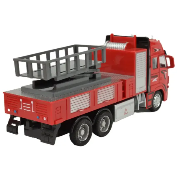 Camion dei pompieri: Autopompa con cestello elevatore a volano con luci e suoni 20cm immagine 4