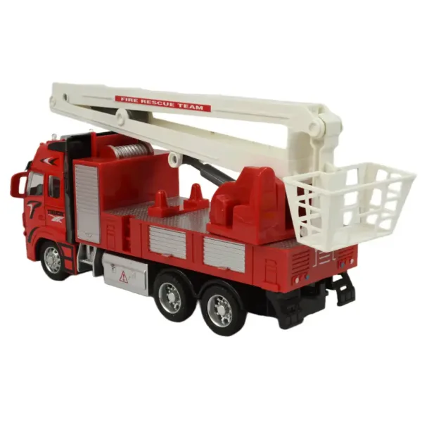 Camion dei pompieri: Autopompa con gru a frizione con luci e suoni 20cm immagine 3