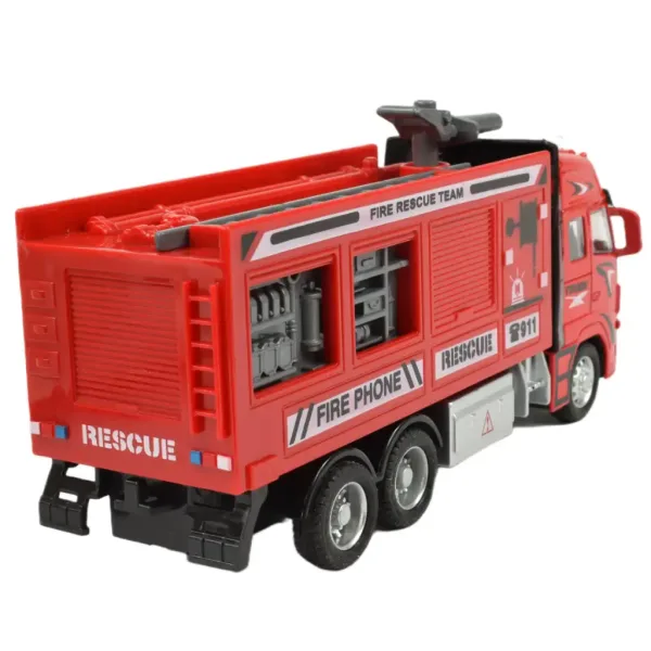 Camion dei pompieri: Autopompa con gru a frizione con luci e suoni 20cm immagine 4
