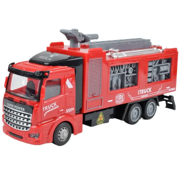 Camion dei pompieri: Set di 3 autopompe a retrocarica immagine 2