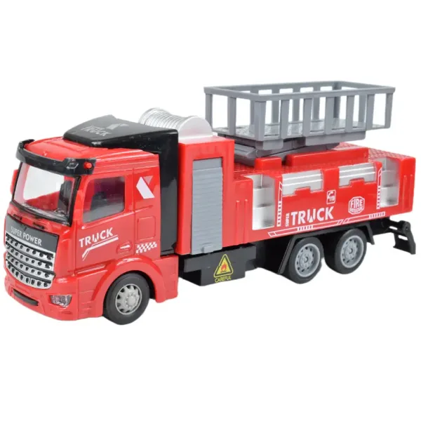 Camion dei pompieri: Set di 3 autopompe a retrocarica immagine 4