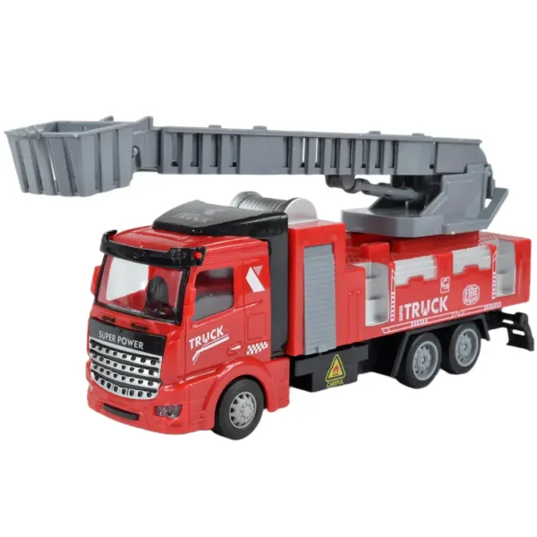 Camion dei pompieri: Set di 3 autopompe a retrocarica immagine 6