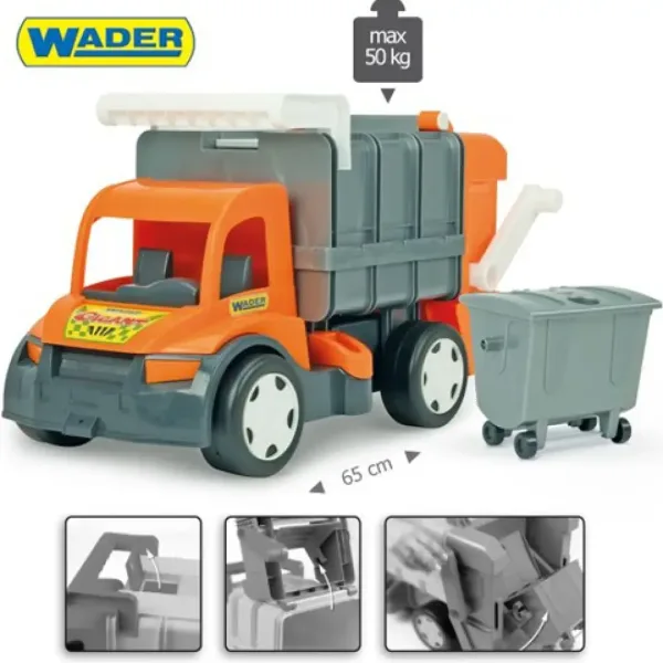 Camion dei rifiuti gigante 65cm - Wader immagine 2