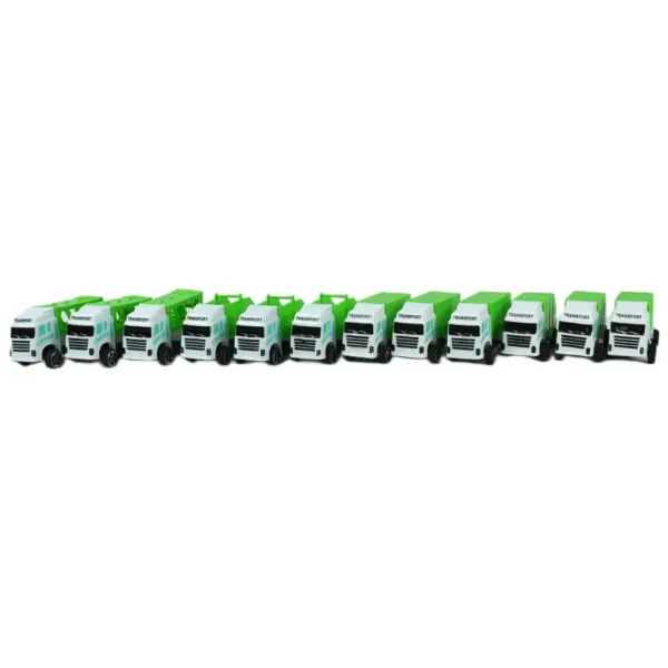 Camion della nettezza urbana: set di 12 camion per la raccolta dei rifiuti 1/64 immagine 4