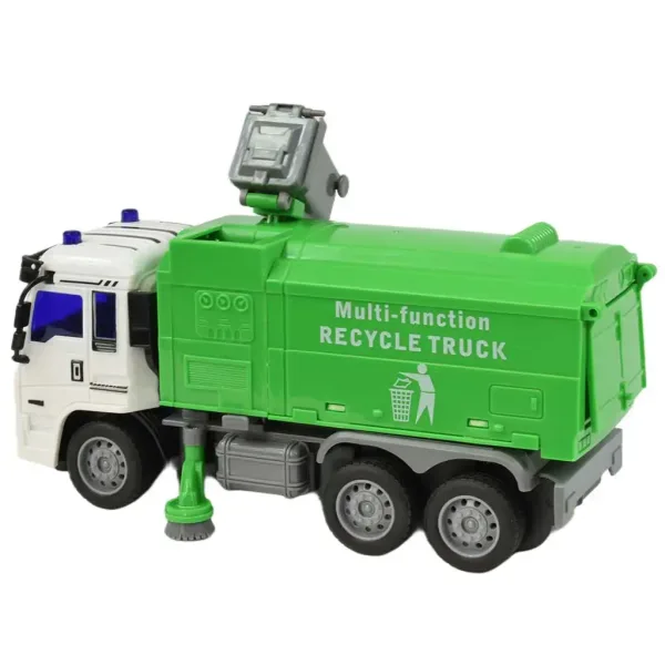 Camion della spazzatura telecomandato RC con effetti luminosi 27MHz 20cm in diverse varianti 1 pezzo immagine 3