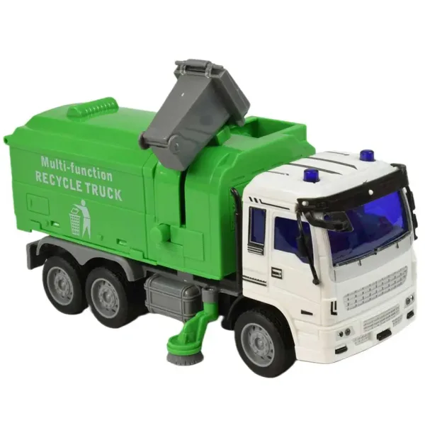 Camion della spazzatura telecomandato RC con effetti luminosi 27MHz 20cm in diverse varianti 1 pezzo immagine 4