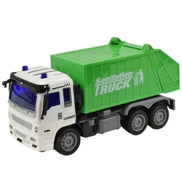 Camion della spazzatura telecomandato RC con effetti luminosi 27MHz 20cm in diverse varianti 1 pezzo immagine 5