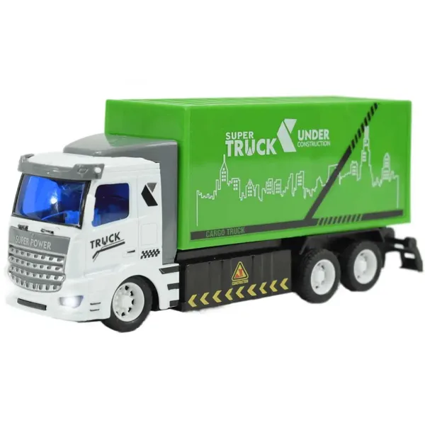 Camion della spazzatura telecomandato RC con effetti luminosi in scala 1/48, 18 cm immagine 3