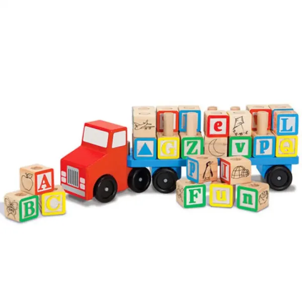 Camion di legno con lettere - Melissa & Doug immagine 2