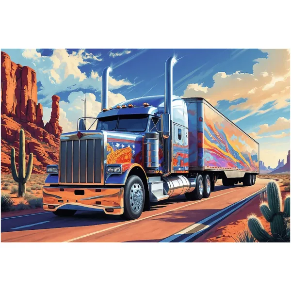 Camion sulla strada puzzle da 160 pezzi - Trefl immagine 2