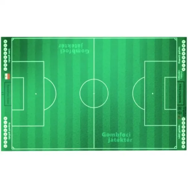 Campo da calcio da tavolo 55x90 cm, con set di adesivi per squadre in omaggio nel contenitore. immagine 2