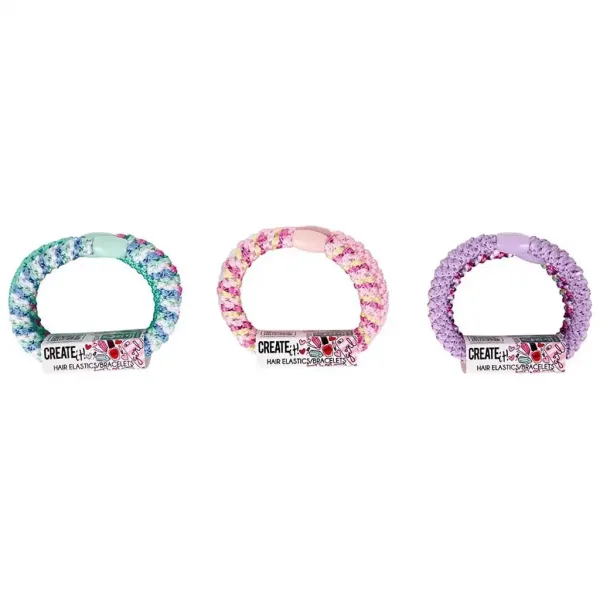 Canenco: Create It! Set di 3 elastici per capelli in diversi colori 1 pezzo immagine 1
