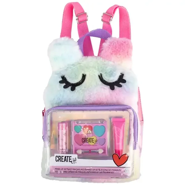Canenco: Create It! Set di trucco in zaino morbido con peluche per ragazze immagine 3