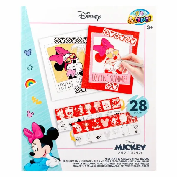 Canenco: Libro di arte con feltro e colorazione di Minnie Mouse immagine 1