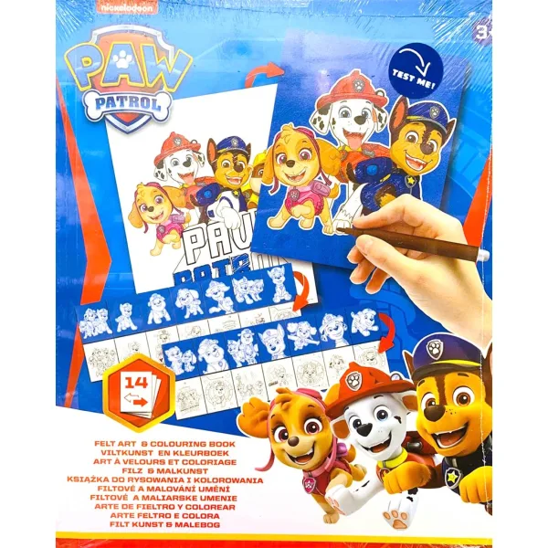 Canenco: Paw Patrol Arte in feltro e libro da colorare immagine 1