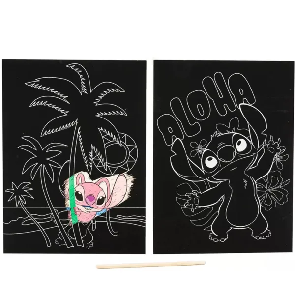 Canenco: Poster da grattare di Stitch, 29x15 cm, set da 2 pezzi immagine 3