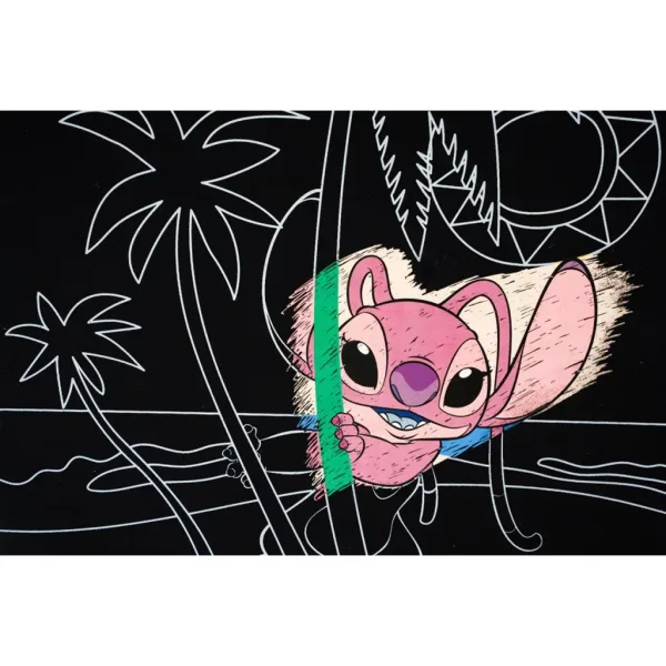 Canenco: Poster da grattare di Stitch, 29x15 cm, set da 2 pezzi immagine 4
