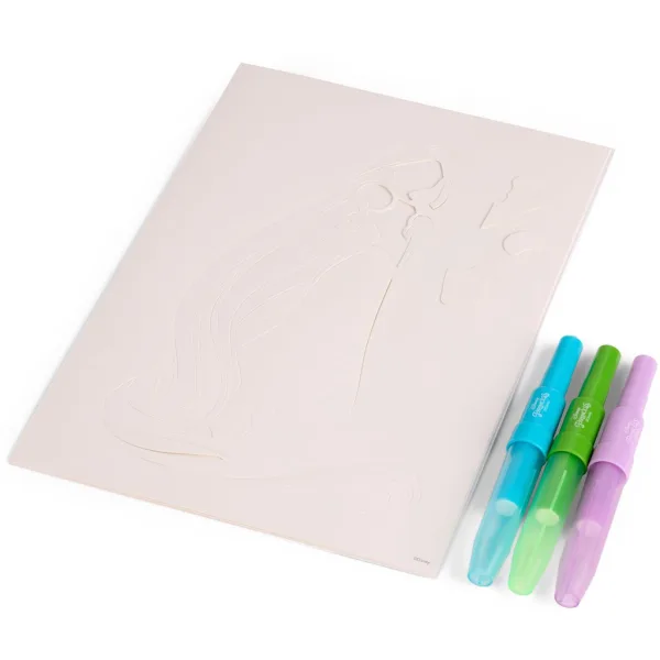 Canenco: Set da colorare Principesse Disney con pennarello spray, in busta formato A4 immagine 3