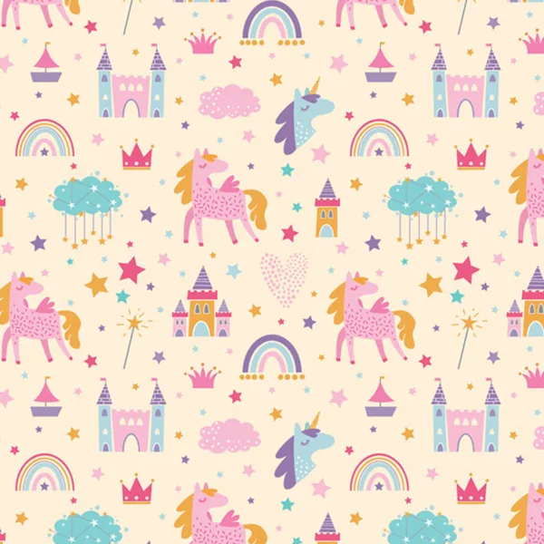 Cardex: Carta da regalo con unicorni e regno delle fiabe, 100x70 cm immagine 1