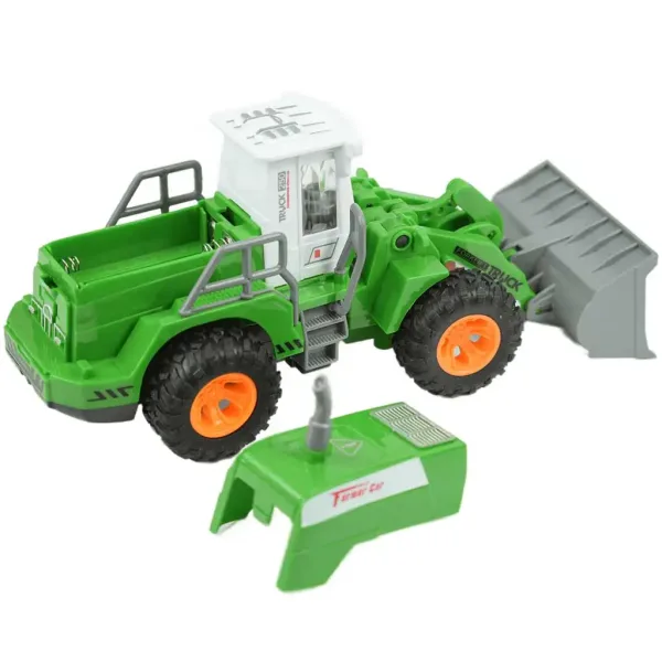 Caricatore frontale telecomandato RC per fattoria con effetti luminosi in scala 1/30, 20 cm immagine 3
