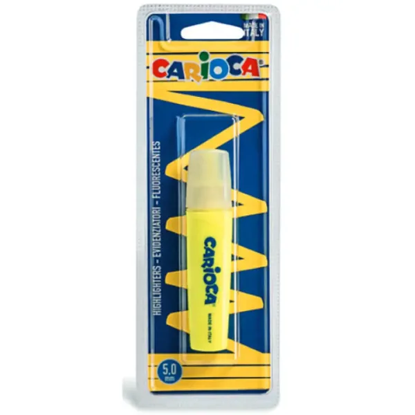 Carioca: Evidenziatore a pennarello colore giallo neon immagine 1