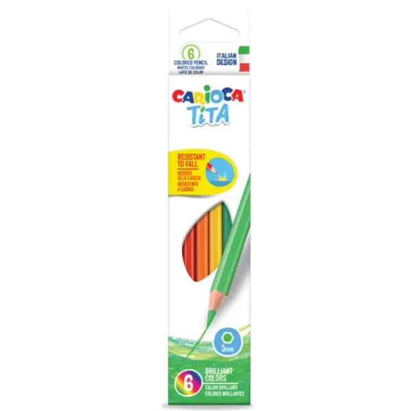 Carioca: Matite colorate Tita confezione da 6 pezzi immagine 1