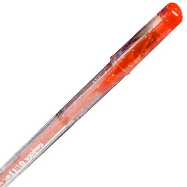 Carioca: Penna gel glitterata di colore rosso brillante immagine 1