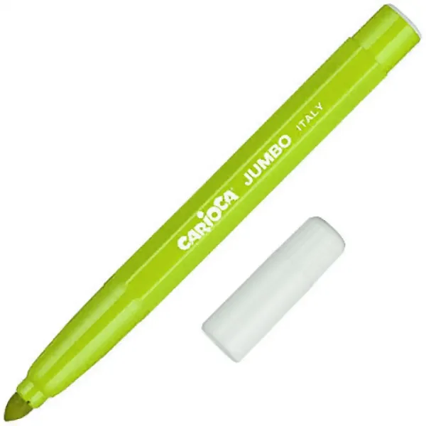 Carioca: Pennarello Jumbo lavabile colore verde chiaro 1 pezzo immagine 1