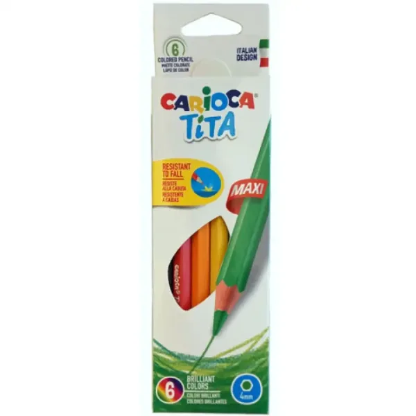 Carioca: Tita maxi matite colorate confezione da 6 pezzi immagine 1