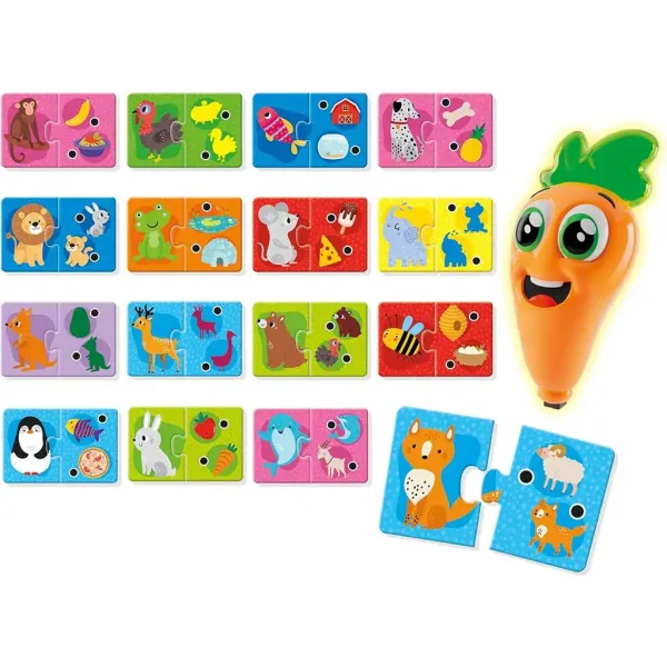 Carotina baby: Gioco educativo di associazione con animali e penna parlante - Lisciani immagine 2
