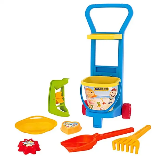 Carrello con set da sabbia - Wader immagine 2