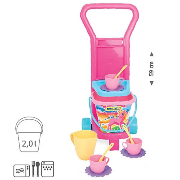 Carrello da tirare con set da picnic - Wader immagine 2