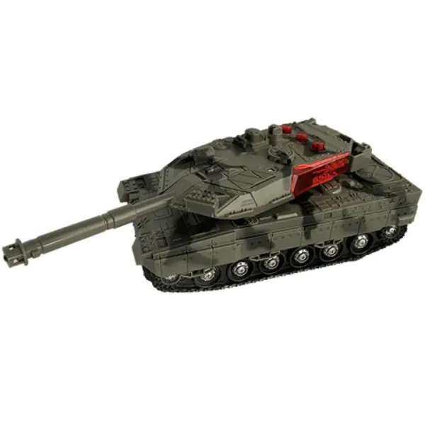 Carro armato Leopard 2 telecomandato con effetti luminosi 23 cm immagine 2