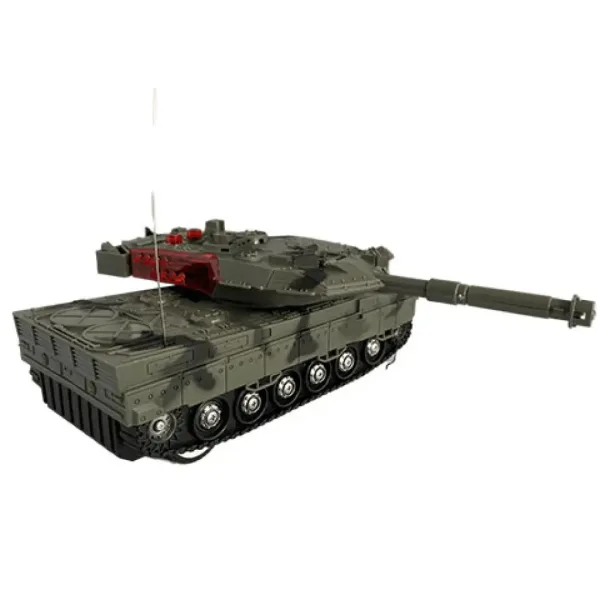 Carro armato Leopard 2 telecomandato con effetti luminosi 23 cm immagine 3