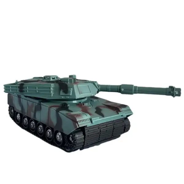 Carro armato M1 Abrams con telecomando RC, mimetico, con luci e suoni, scala 1/32, 23 cm immagine 2