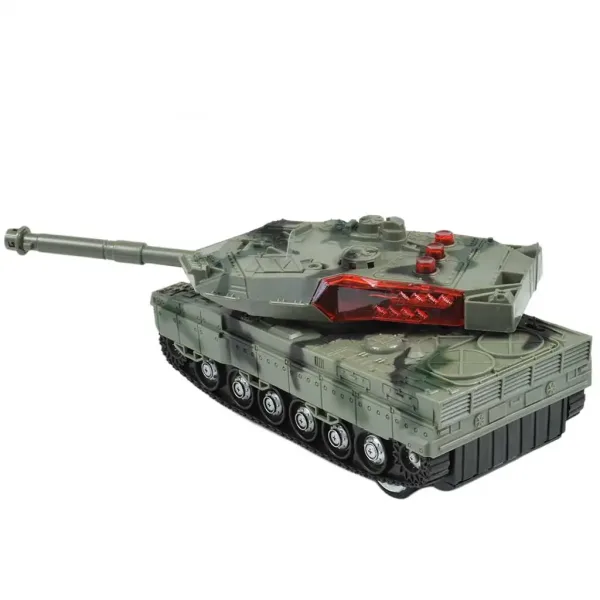 Carro armato M1 Abrams telecomandato RC con effetti luminosi e sonori, scala 1/32, 22 cm immagine 2