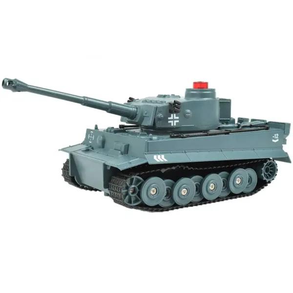 Carro armato Tigre tedesco telecomandato RC con funzioni realistiche, scala 1/30, 2,4GHz, 30cm immagine 2