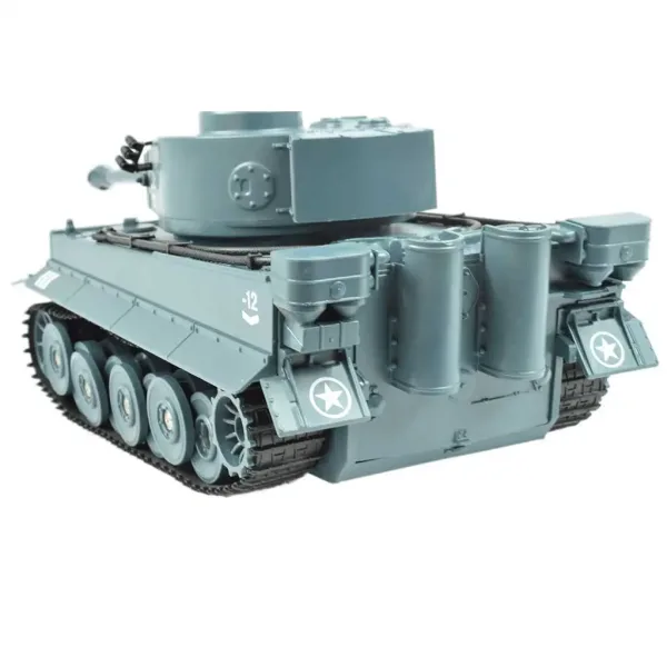 Carro armato Tigre tedesco telecomandato RC con funzioni realistiche, scala 1/30, 2,4GHz, 30cm immagine 3